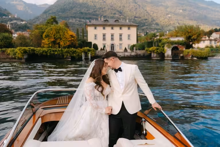 Villa balbiano wedding photography cadenazzi vintage boat x